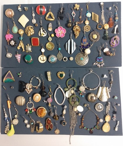 Lote de 99 piezas de pendientes individuales + 1 par de materiales mixtos  - Imagen 1 de 6