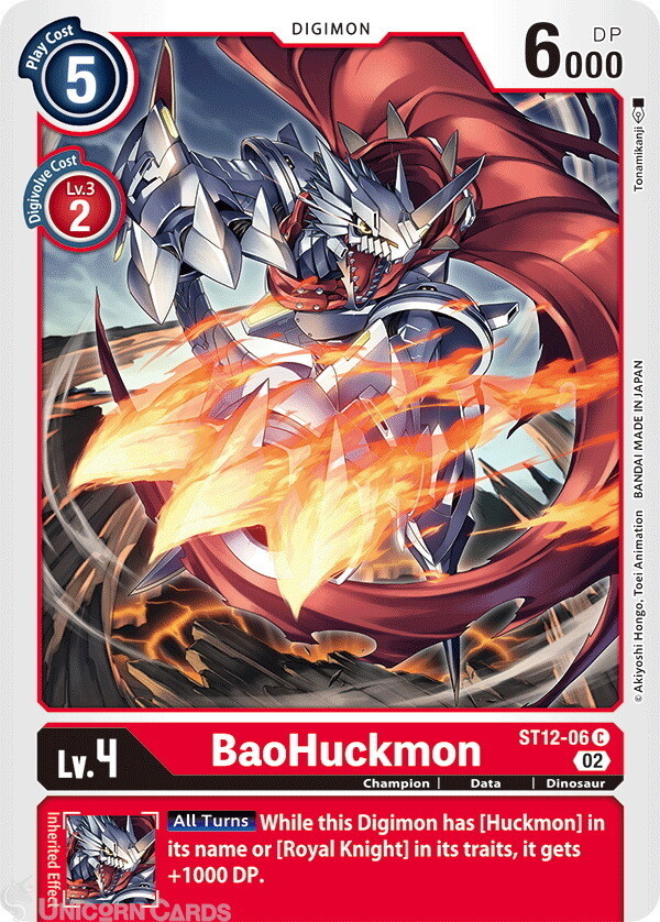 ST12-06 BaoHuckmon Common Mint Digimon Card