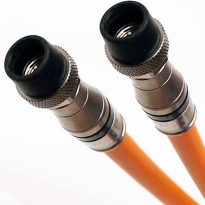 TRI-SHIELD RG11 DIRECT BURIAL UNDERGROUND COAXIAL CABLE w/ WEATHER BOOT FITTINGS