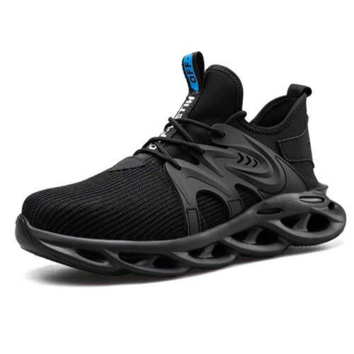 Men's Work Safety Shoes Summer Breathable Lightweight Mesh Construction Shoes An - Picture 10 of 43