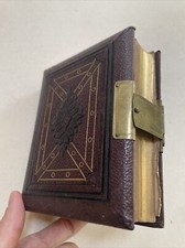 altes CDV Foto Album ca. 1860er 1870er Jahre leer Fotografie