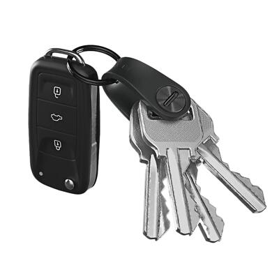 KeySmart Mini-Schlüsselring-Organizer, Schwarz