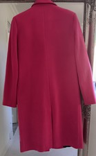 Hot Pink Coat 5% Wool Make Dept 19