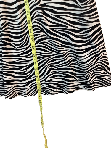 Michael Kors Zebra Print Back Cut Out Fit And Flare Dress Size P - Picture 3 of 11