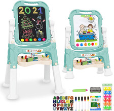 Easel for Kids,Rotatable Double Sided Easel for Kids Adjustable Standing Art Eas
