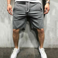 Men's Solid Color Running Shorts Jogger Workout Shorts Athletic Short Pants