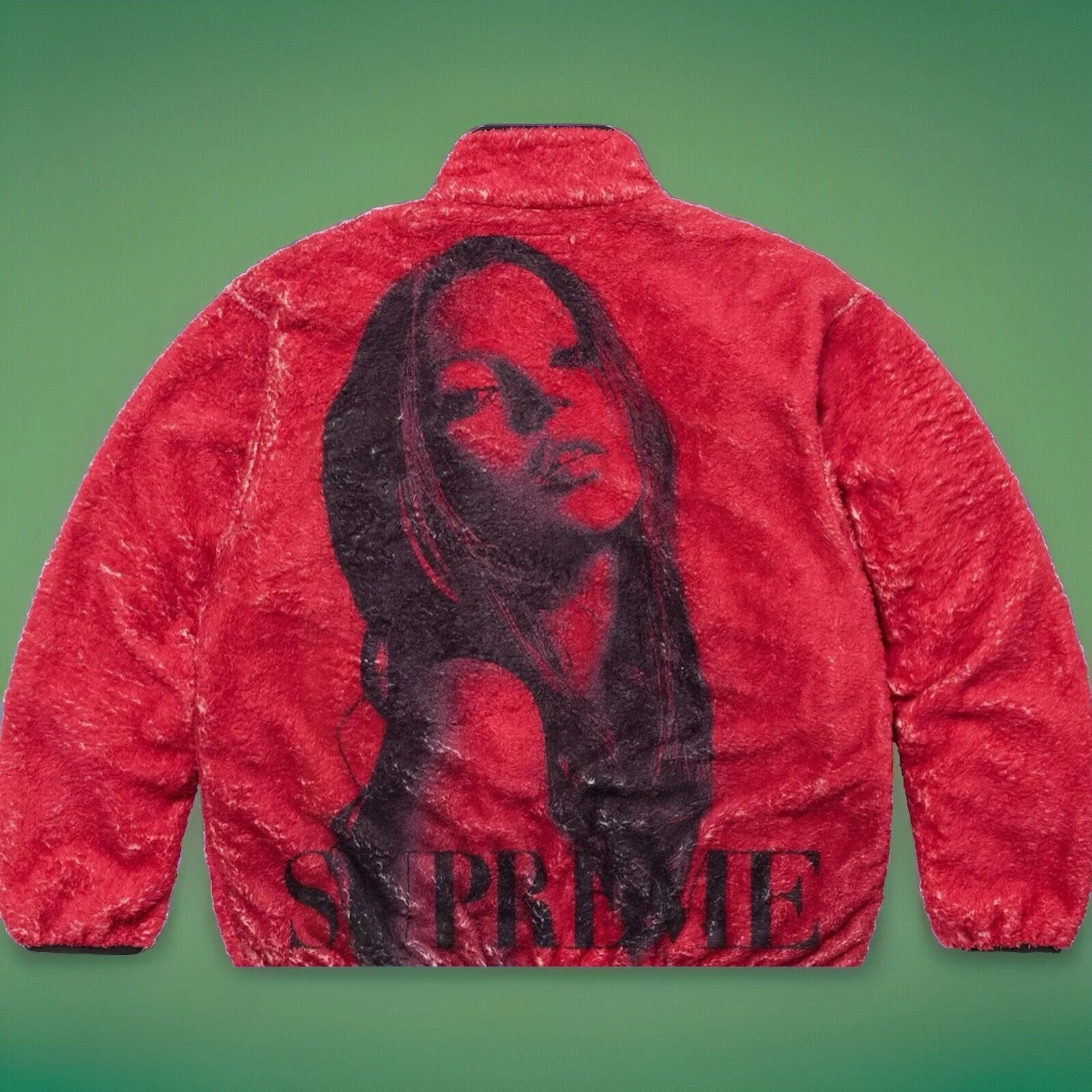 VESTE POLAIRE SUPRÊME KATE MOSS   RARE ET EMBLÉMATIQUE ! Collab 50ème ANNIVERSAIRE   ROUGE   LARGE