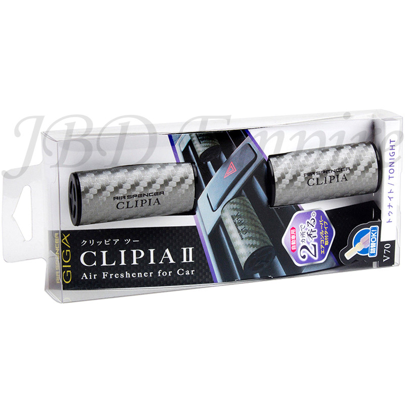 Carbon Fiber Giga Clipia II JDM Clip-on Air Freshener Made in Japan - Tonight