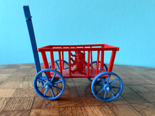 Leiterwagen Bollerwagen 50er Puppenstube Puppenhaus 1:12 dollhouse hand cart