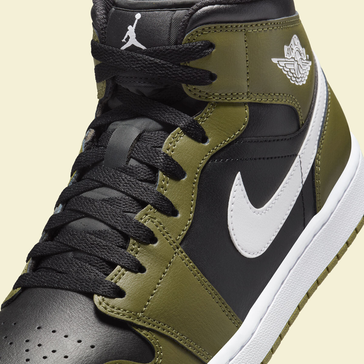 air jordan 1 mid olive canvas