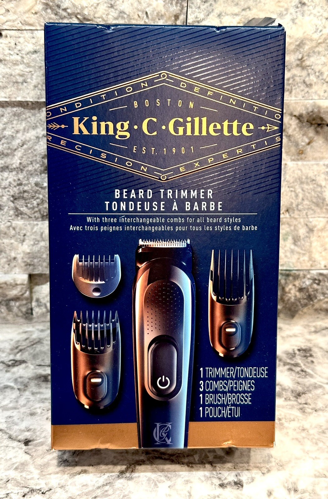 King C Gillette Cordless Beard Trimmer Kit with Accessories New In Package