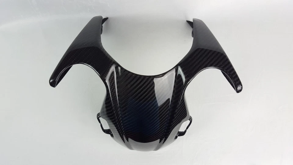 2013-22 Ducati Hyperstrada Hypermotard carbon fiber front fender GLOSS - image 2 of 4