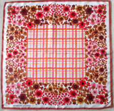 - EMANUEL UNGARO foulard  soie TBEG vintage scarf  78xx78 cm