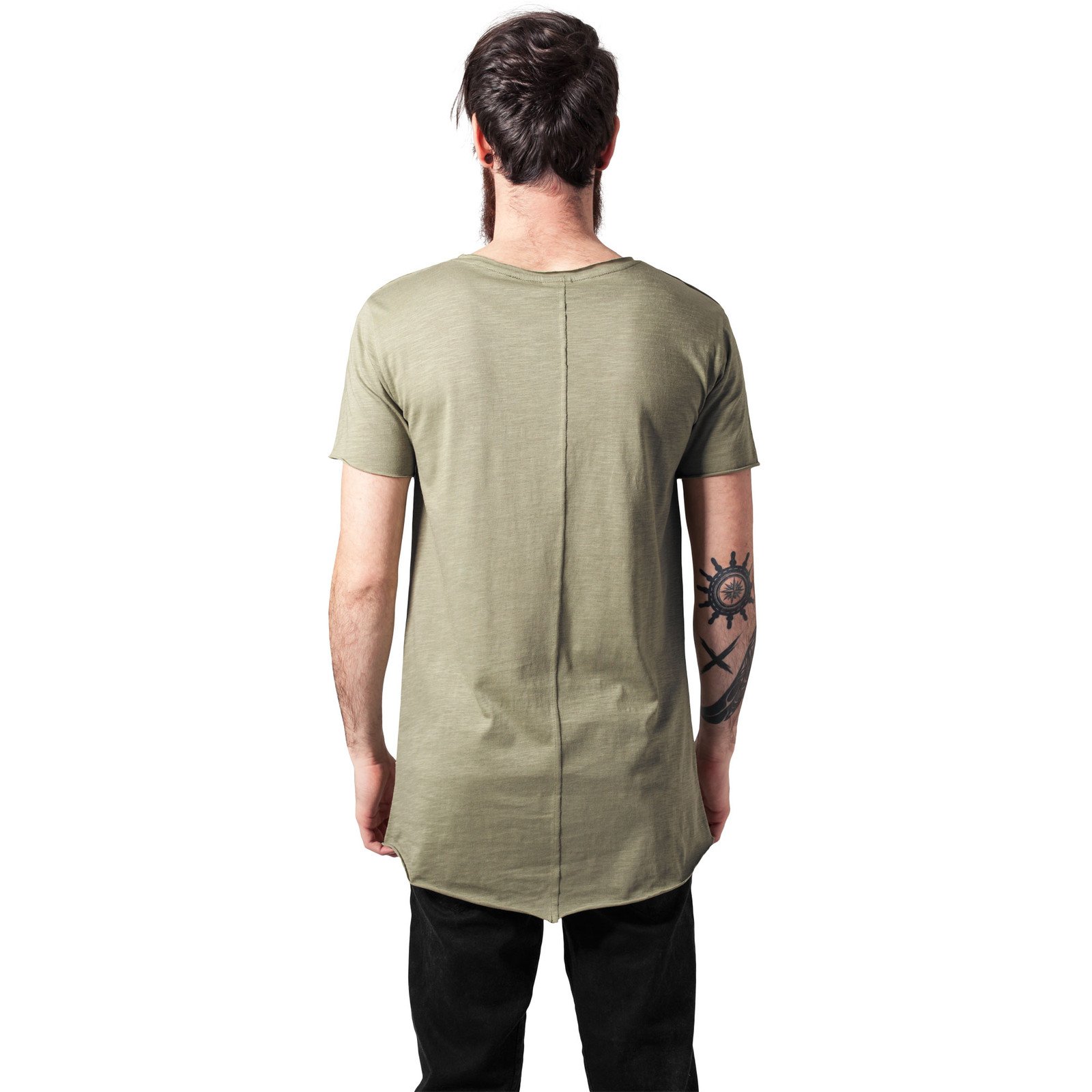 Urban Classics Camicia A Quadri Oversize Lunga Pesante, Blu Navy/Arancione, S Uomo - Foto 11