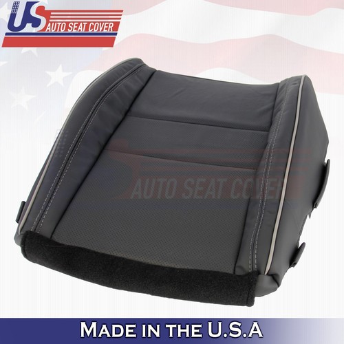 2011 to 2014 For Jeep Grand Cherokee Overland Driver Bottom Leather Cover Black - Picture 8 of 9