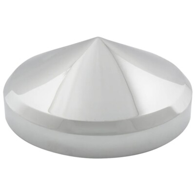 GG 8 20130 - Inch ID Chrome Steel Cone Shaped Rear Hubcap