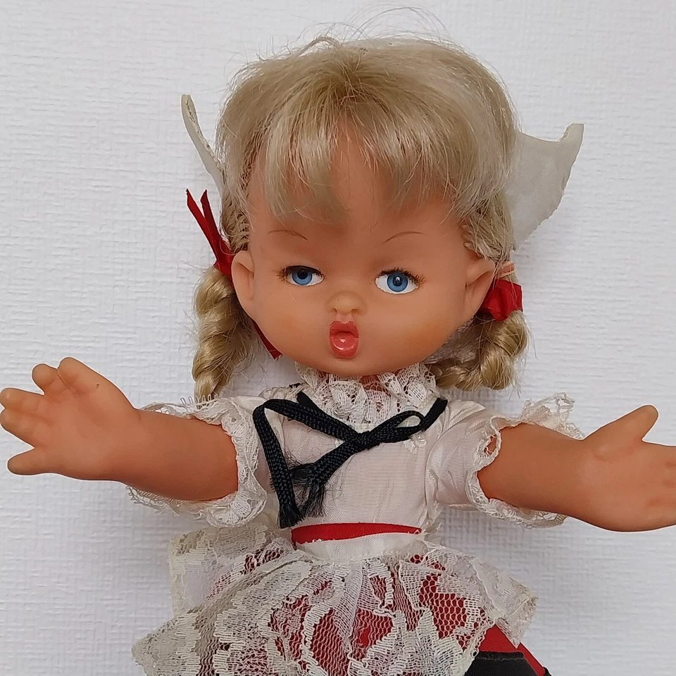 Vintage Poupée Migliorati Made in Italy 30 cm TBE Hollande - Photo 2/4