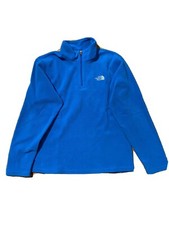 The North Face Boy's Garcons XL Blue cuarter zip excellent condition