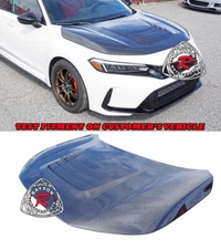 Fits 23-25 Honda Civic Type-R FL5 GT-Style Bonnet Hood (Carbon Fiber)