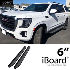 APS Running Board Black 6" Fit Chevy Tahoe GMC Yukon 21-25