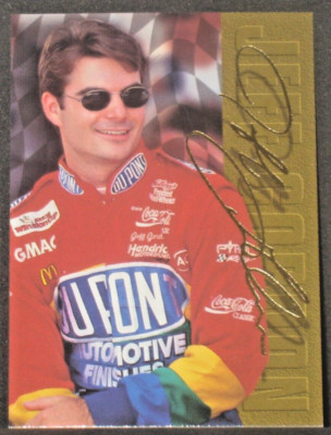 襤*読様 最終価格オークション 60's usa製 シングルフェイス ジップフー Jeff Gordon 1996 Finish Line Gold Signature #GS1 (1154/1996