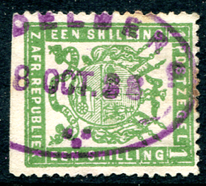 TRANSVAAL-19589-purple-HEIDELBERG-postmark-cancel