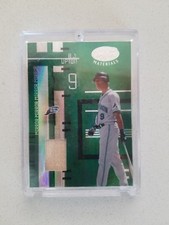  2005 BJ Upton Leaf Certified Mirror Emerald Green Game Used GU Bat 5/5 Tampa
