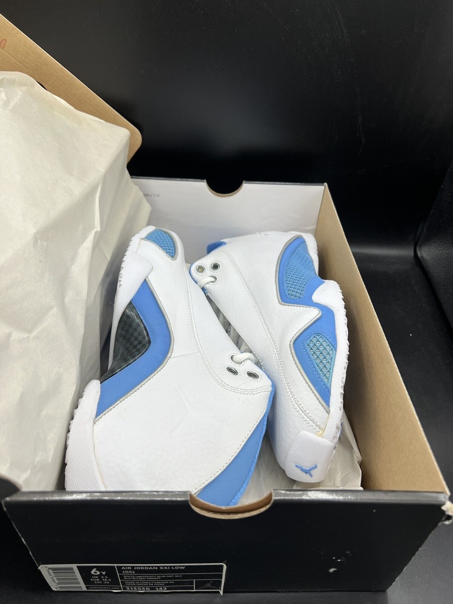 Air Jordan 21 Low (GS) University Blue 313530-142 SZ 6Y
