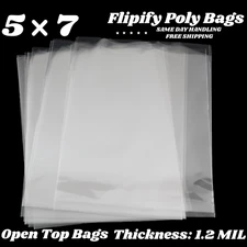 5x7 Clear PolyBags Flat Open Top Plastic Cellophane Treat Bakery Cookies Candies