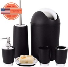 Juego de accesorios de ba o, juego de regalo de pl stico de 6 piezas, soporte