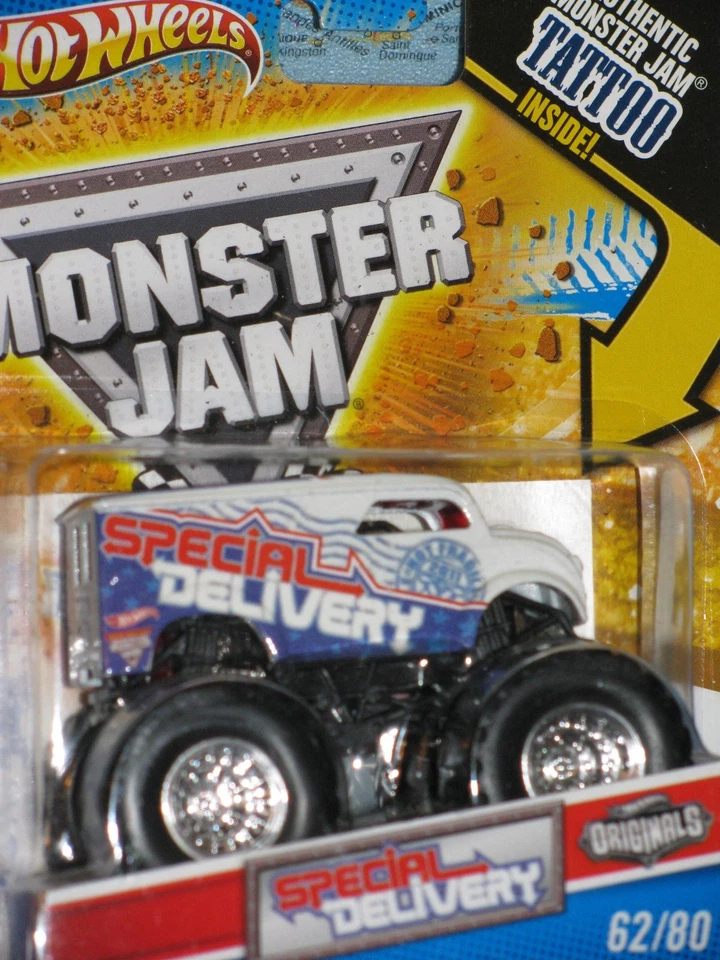 Camión de reparto especial Hot Wheels Monster Jam #62/80 Tattoo Advance autopartes Foto 4 de 4