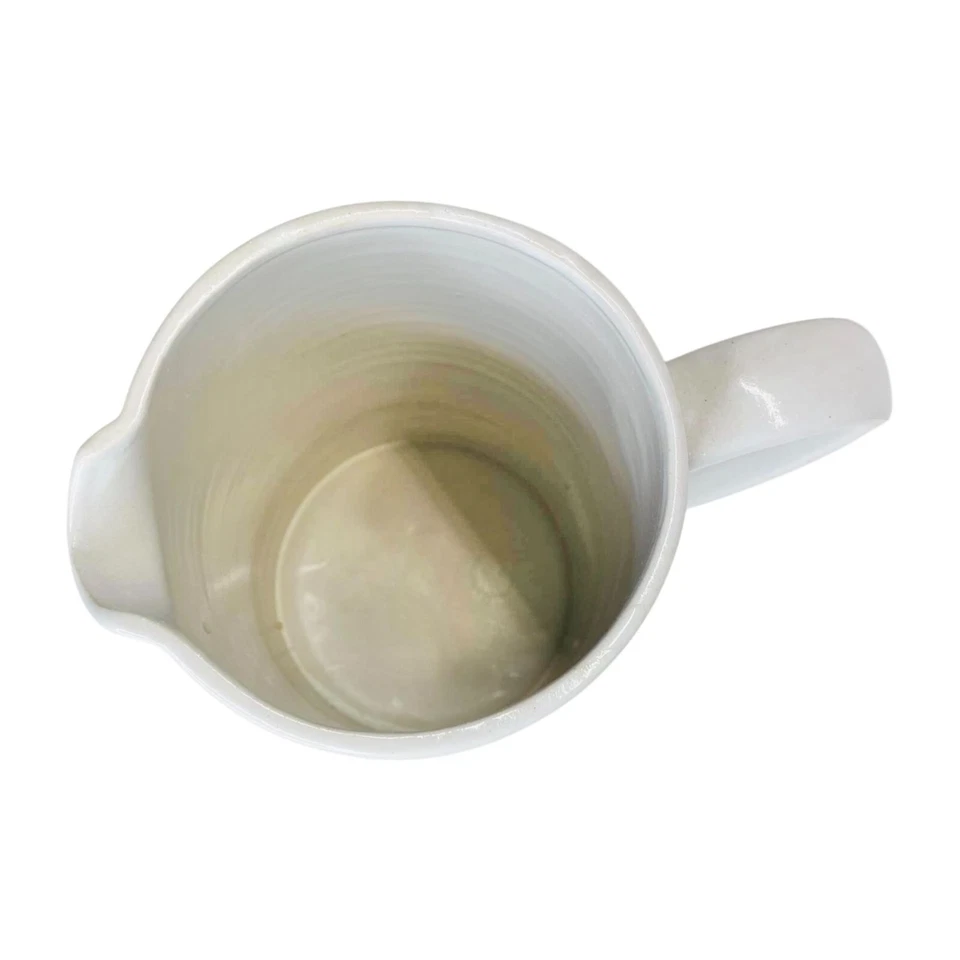 Jarra decorativa blanca Sonoma jarra florero granja casa decoración de mesa Foto 4 de 4