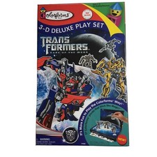 Colorforms Transformers 3-D Play Set Dark Of The Moon 2011 New