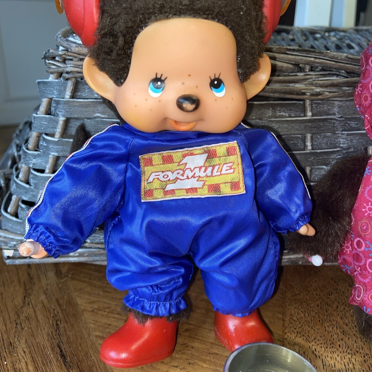 Figurine Monchichi Kiki Joueuse De Tennis Sekiguchi 1979 - Modèle U268 5cm - Occasion