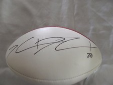 Thomas Decoud Atlanta Falcons - Autografiado Tamaño Completo Wilson Fútbol con Certificado de Autenticidad