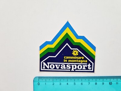 NOVASPORT Aufkleber Bergwandern Sticker Vintage 80s Original