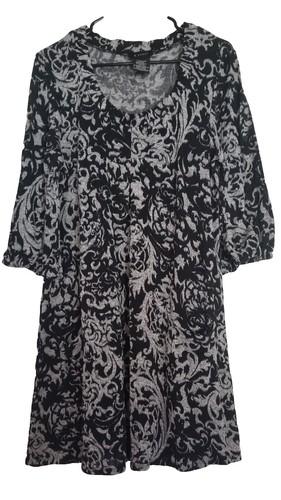 B. Smart Womens Paisley Dress Size XL Black Gray Front Pockets 3/4 Sleeves | eBay B. Smart Womens Paisley Dress Size XL Black Gray Front Pockets 3/4 Sleeves | eBay