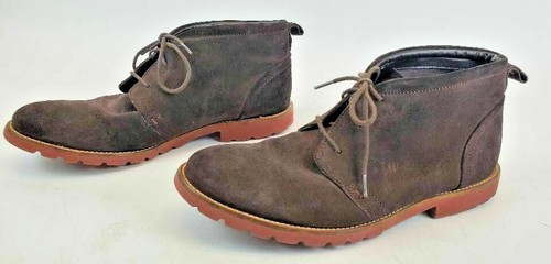 Rockport Herren Charson Chukka Stiefel Braun Leder Mandel Spitze Schnürung 8,5 M - Bild 4 von 8