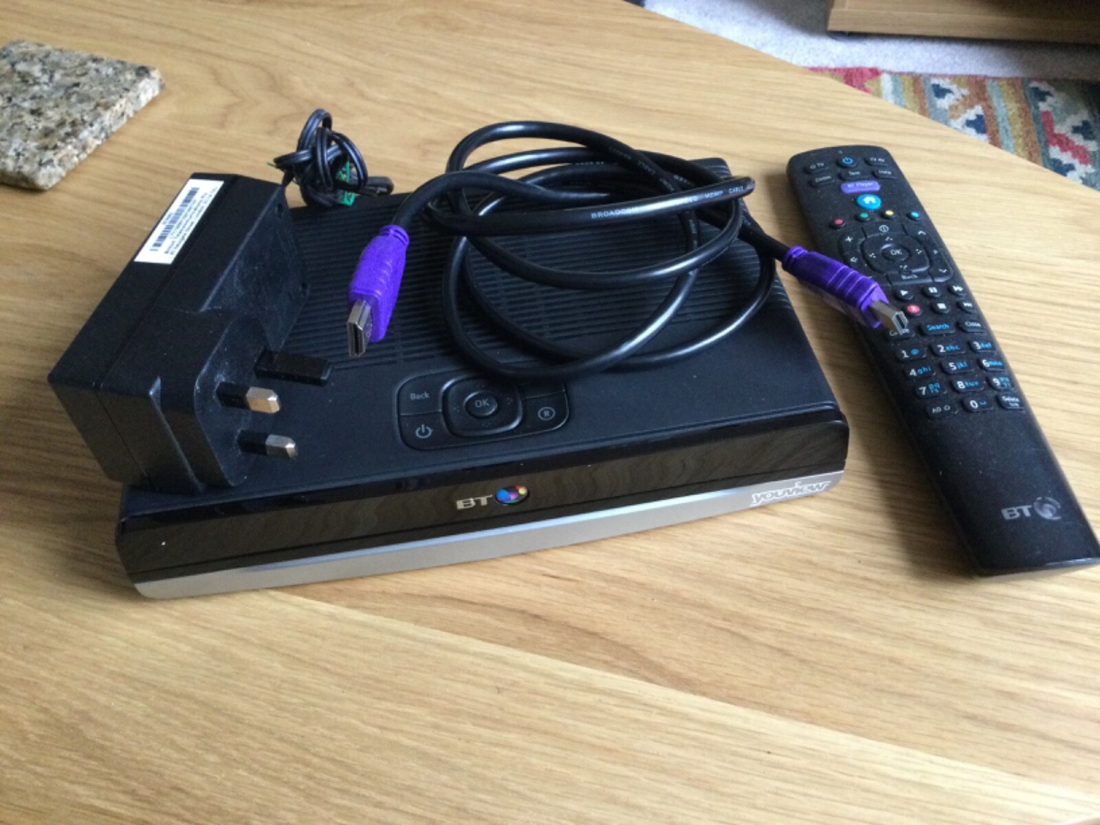 BT YouView Box Humax DTR-T2100 Freeview + HD Twin Tuner Record Puase