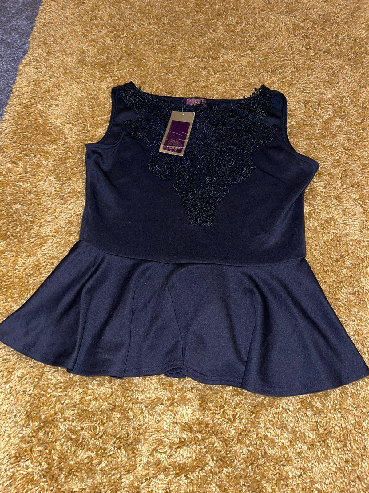 NWT Womens Instyle Tank Sleeveless Blouse Black Size 18 Free Post (6)