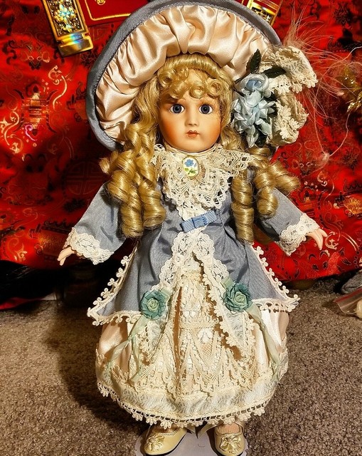 Maryse Nicole Victorian Antique Reproduction Porcelain Doll Vintage
