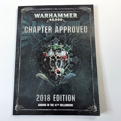 WARHAMMER 40K Chapter Approved 2018 Edition Softcover Citadel Games Workshop oop