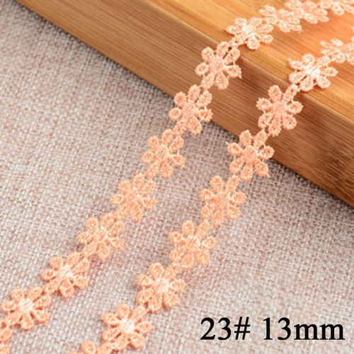 13/15/25mm Guipure Embroidered Daisy Flower Lace Trim Sewing and Embellishment - Picture 34 of 63