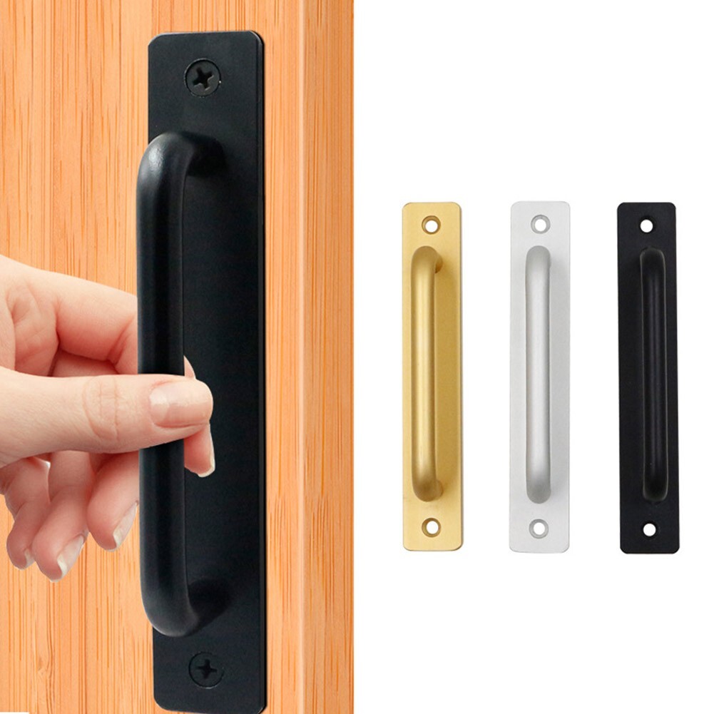 Sliding Gate Toilet Door Handle – Durable Aluminum Alloy Push Pull Design  
