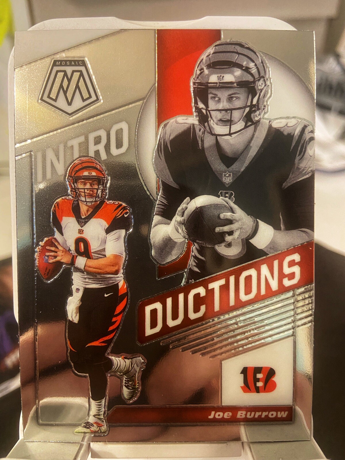 2020 Panini Mosaic Joe Burrow Rookie Intro Ductions Cincinnati Bengals