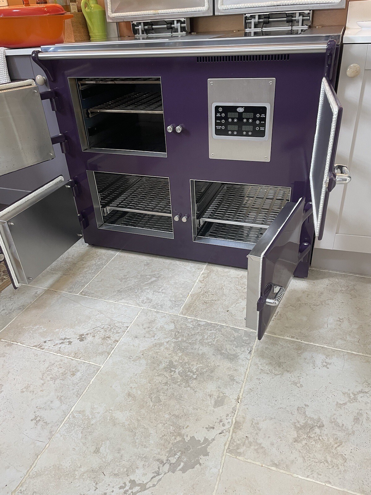 Everhot 110i Electric Stove Cooker Beautiful Aubergine. Nearly New