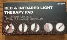 ALLOLO Red & Infrared Light Therapy Pad 70 LEDs NEW OPEN BOX NEW