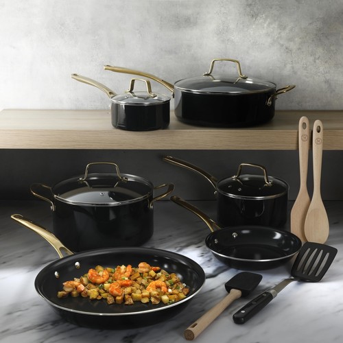 Lockton 14 Piece Premium Non-Stick Heavy-Gauge Aluminum Cookware Combo Set (P... - Picture 2 of 7