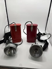 Lot Of 2- Vintage. US Government Justrite headlamps