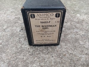 Vintage AMPICO Reproducing Player Piano Roll #56653-F The Bohemian Girl Nice